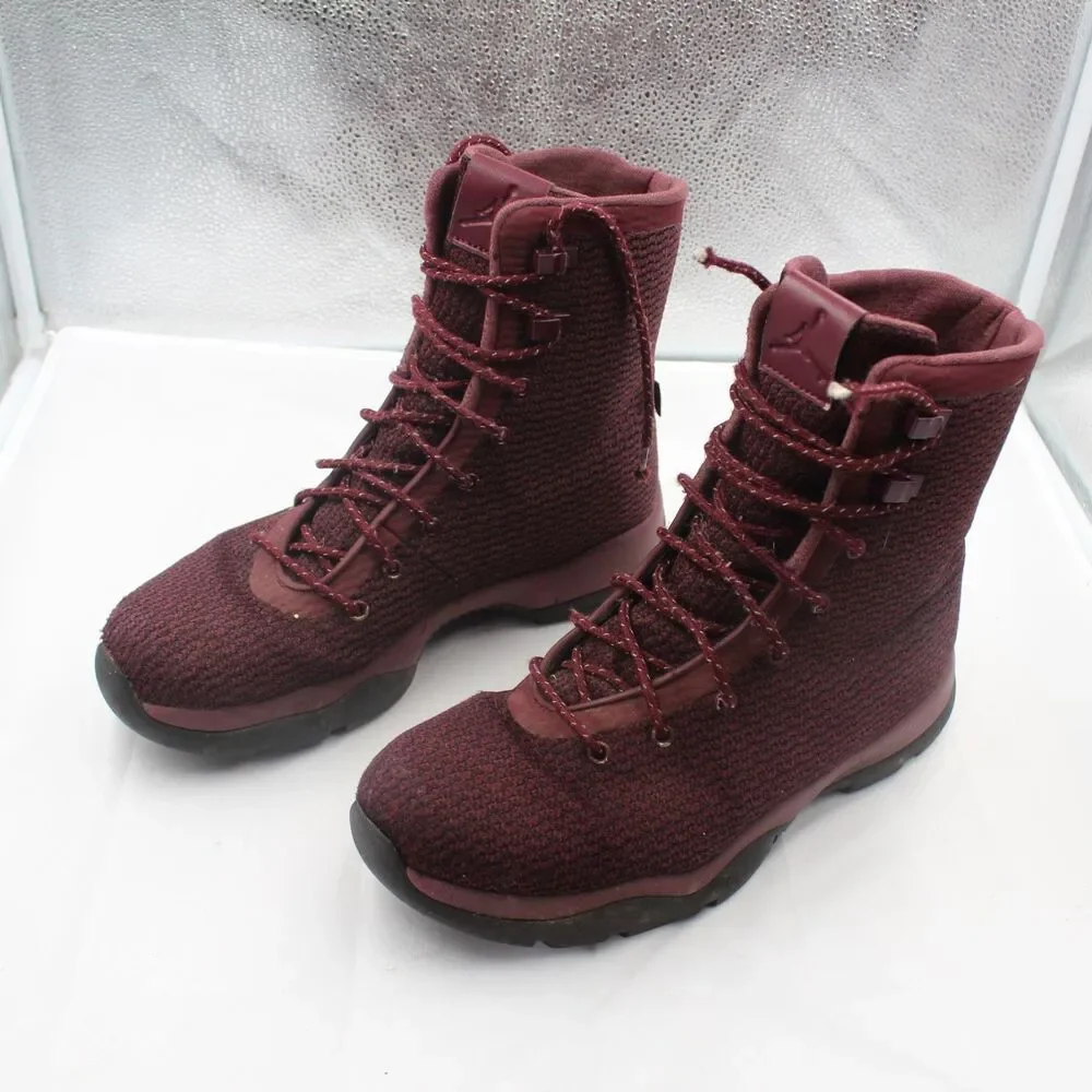 Rare Air Jordan Future Boot Sz 9 Winter Sneaker Cleat Night Maroon 854554-600